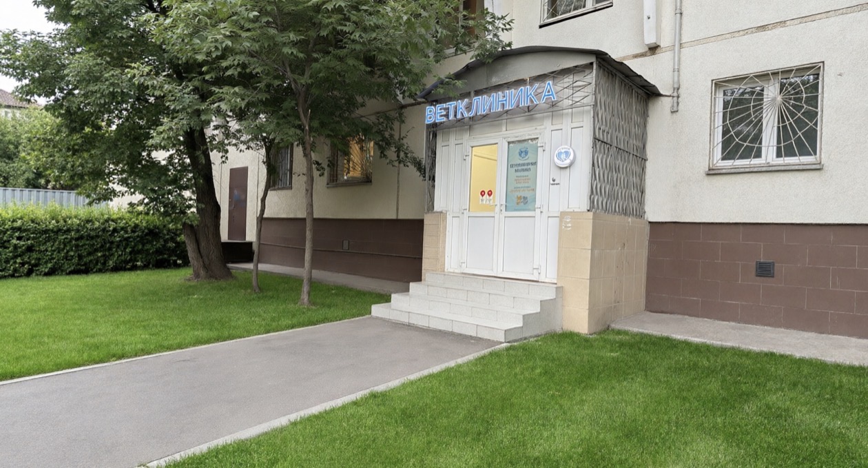 Вход в ветеринарную клинику «Лапусик»